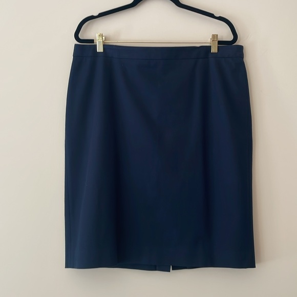 J. Crew Navy No. 2 Pencil Skirt - Picture 3 of 6